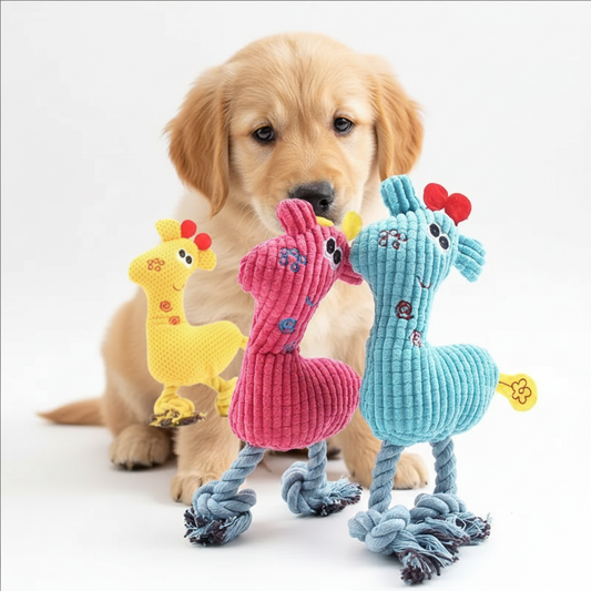 Dogs Plush Toys Puppy Kitten Fleece Squeak