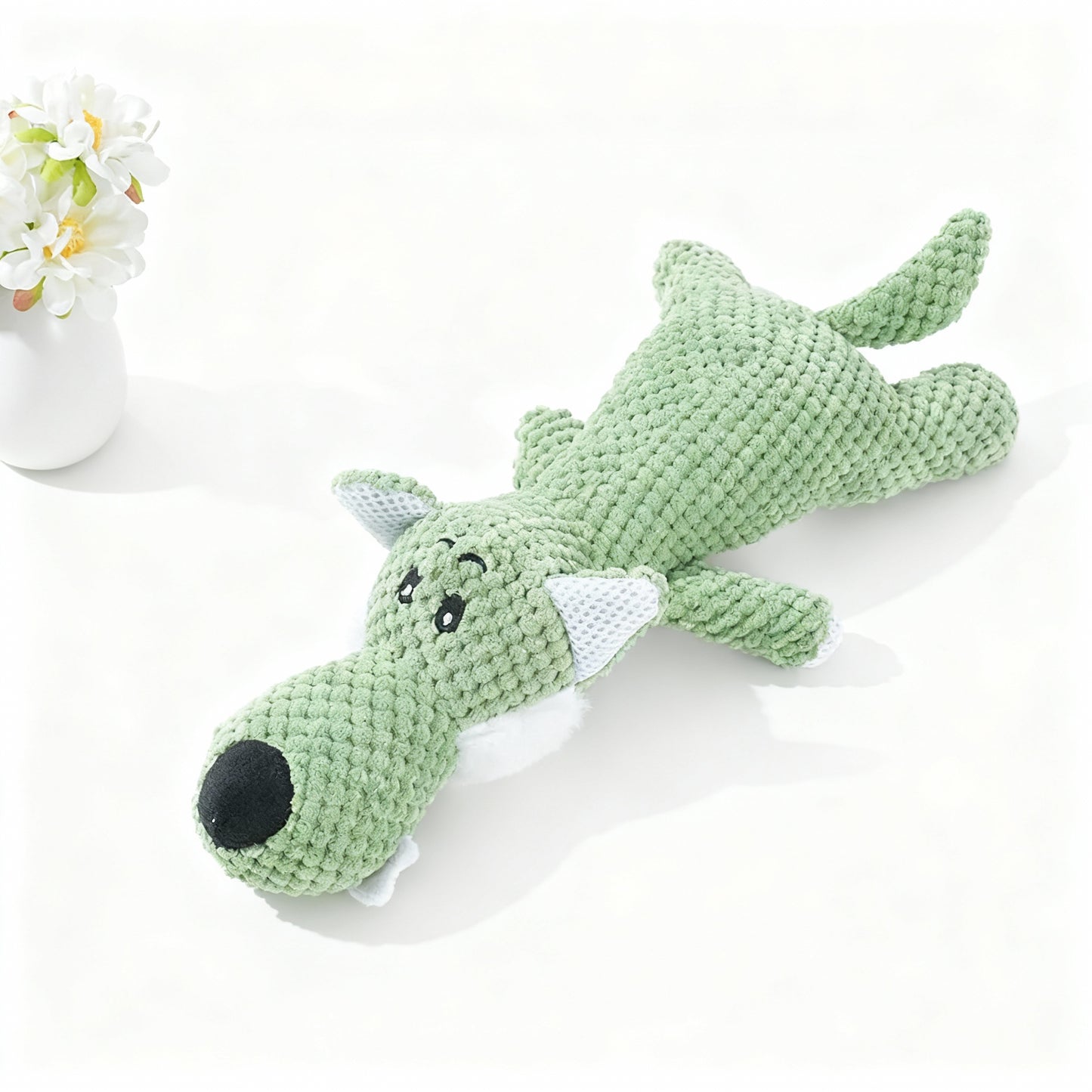 Plush Puppy Dog Chew Toy With Squeaker Sound