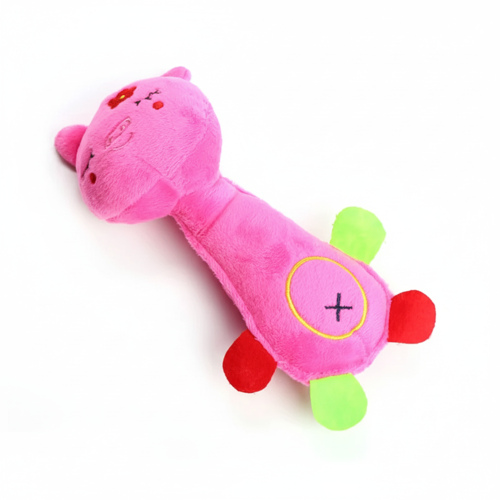 Pet Dog Plush Toy Animal Shape with Squeaky